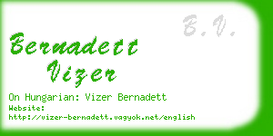 bernadett vizer business card